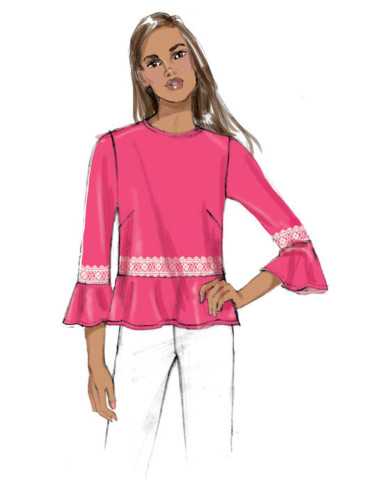 Patron de haut - Butterick 6592