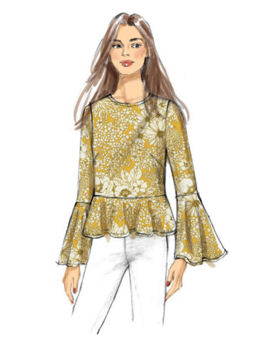 Patron de haut - Butterick 6592