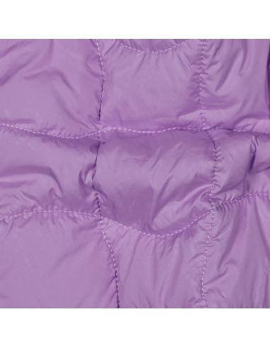 Tissu matelassé double face pop - Lilas et abricot