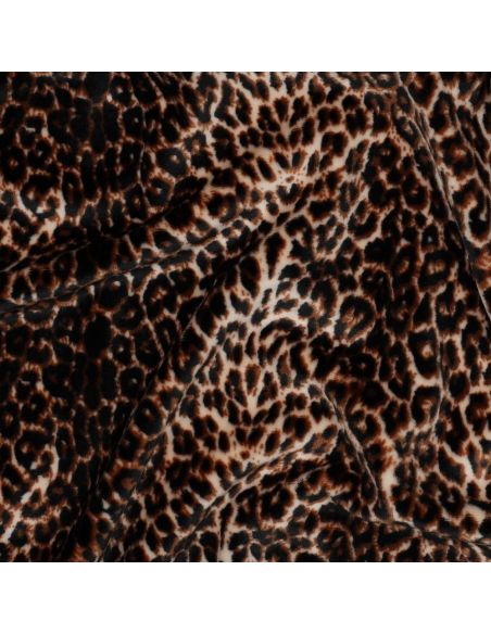 Tissu panne de velours animal - Sauvage