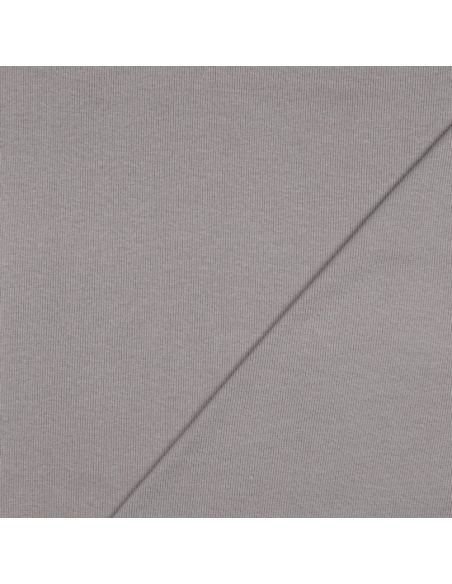 Tissu jersey bord côte côtelé - Gris