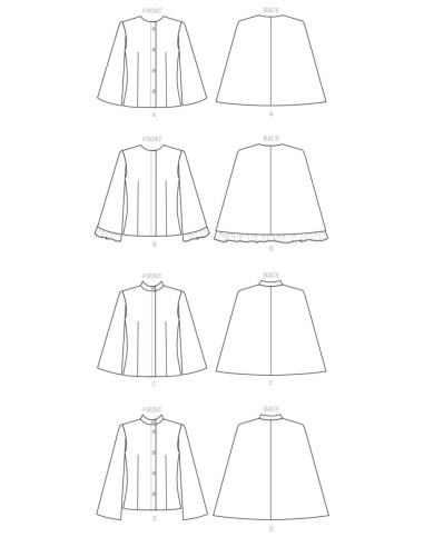 Patron de cape - Butterick 6603