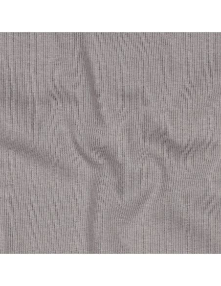 Tissu jersey bord côte côtelé - Gris