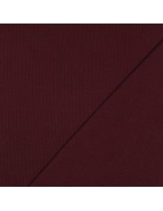 Tissu jersey bord côte côtelé - Bordeaux 2