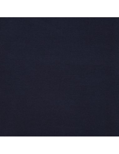 Tissu jersey bord côte côtelé - Bleu marine
