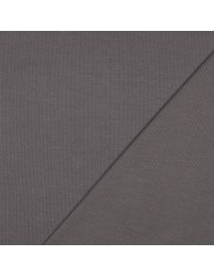Tissu jersey bord côte côtelé - Gris foncé 2