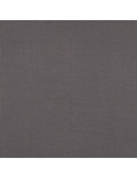 Tissu jersey bord côte côtelé - Gris foncé