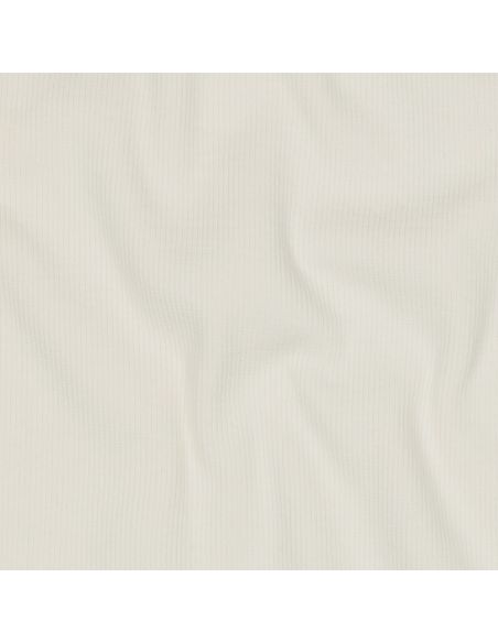 Tissu jersey bord côte côtelé - Écru