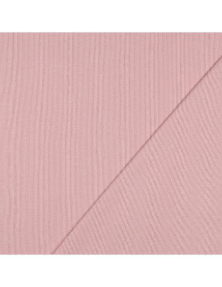 Tissu jersey bord côte côtelé - Blush