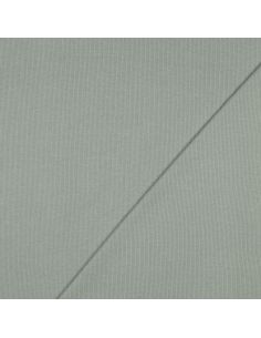 Tissu jersey bord côte côtelé - Vert de gris 2