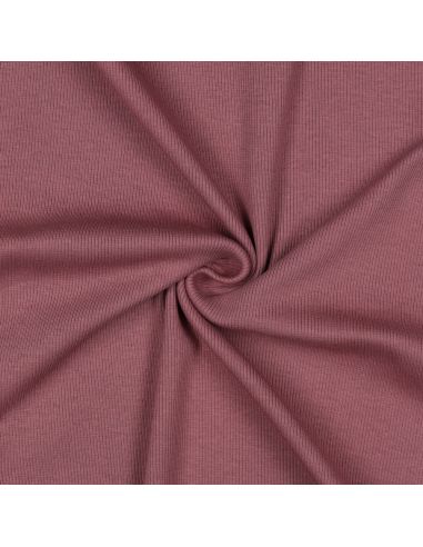 Tissu jersey bord côte côtelé - Baies