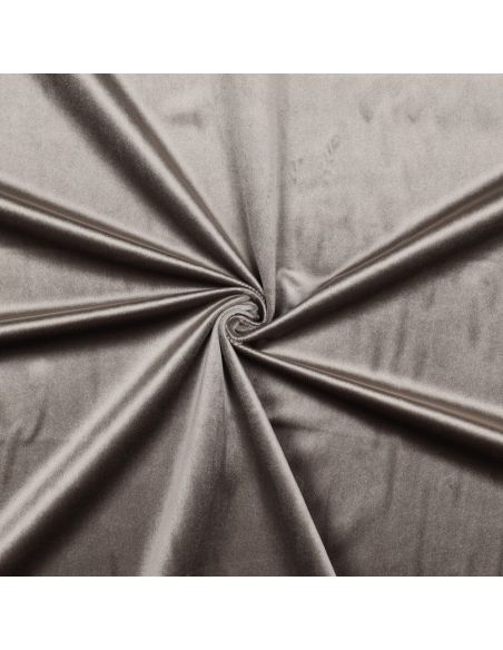 Tissu velours luxe d'ameublement - Taupe