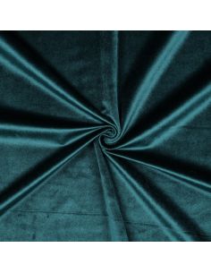 Tissu velours luxe d'ameublement - Bleu pétrole