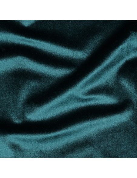 Tissu velours luxe d'ameublement - Bleu pétrole