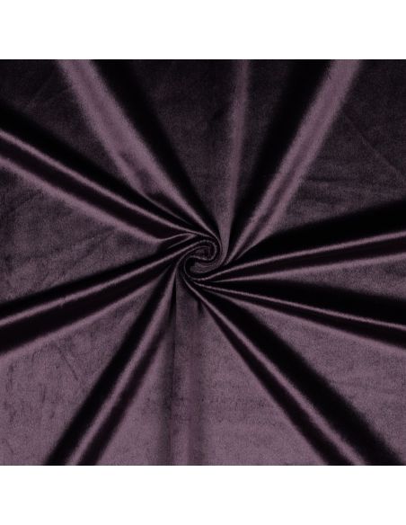 Tissu velours luxe d'ameublement - Aubergine