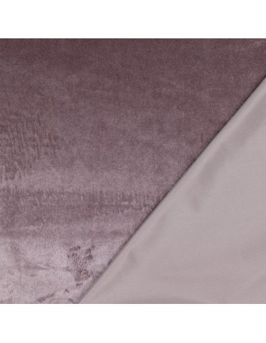 Tissu velours luxe d'ameublement - Lilas