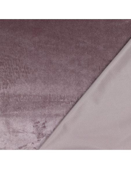 Tissu velours luxe d'ameublement - Lilas