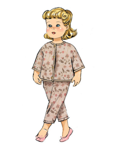 Patron de vêtement pour poupée - Butterick 6606