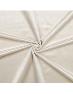 Tissu velours luxe d'ameublement - Écru