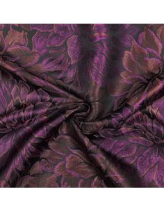 Tissu jacquard- Pivoine