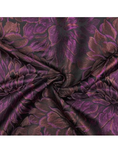 Tissu jacquard- Pivoine