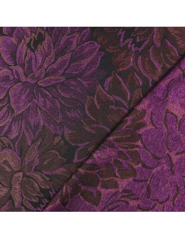 Tissu jacquard- Pivoine