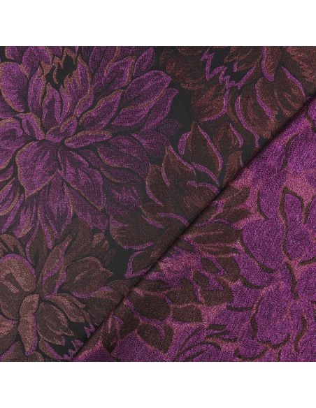 Tissu jacquard- Pivoine
