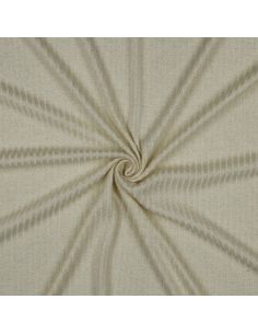 Tissu maille tricot côtelé lurex - Écru doré