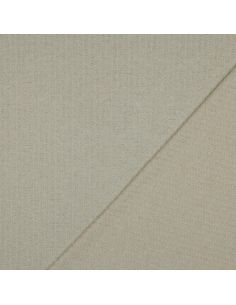 Tissu maille tricot côtelé lurex - Écru doré 2