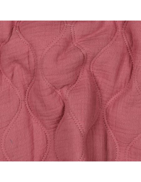 Tissu matelassé double gaze - Framboise