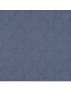 Tissu matelassé double gaze - Bleu jeans 2