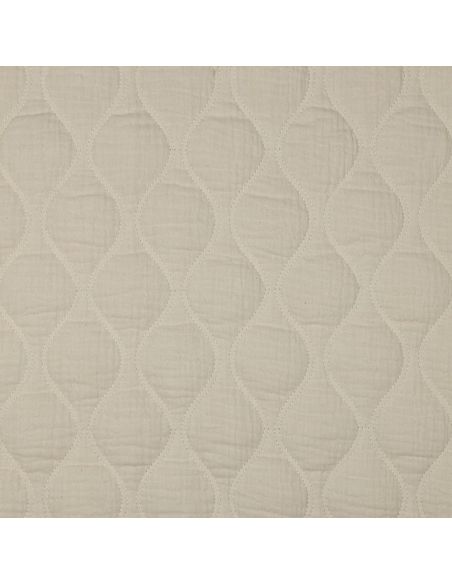 Tissu matelassé double gaze - Naturel