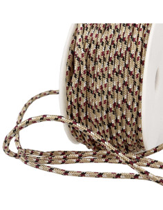Cordon multicolore sport - Beige, noir et bordeaux