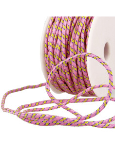 Cordon multicolore sport - Rose, jaune et violet