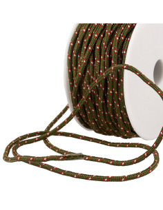 Cordon multicolore sport - Kaki, rouge et blanc