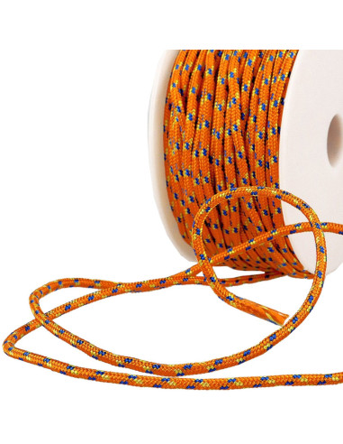 Cordon multicolore sport - Orange, bleu et jaune
