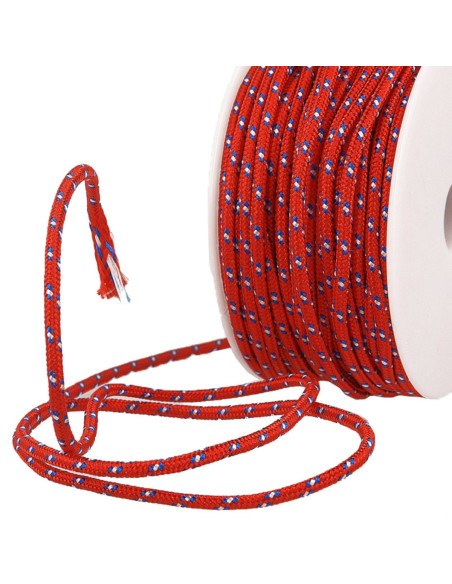 Cordon multicolore sport - Rouge, bleu et blanc