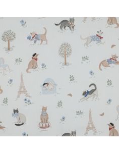 Tissu popeline de coton - Vive la France 2