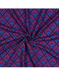 Tissu viscose graphique - Losanges