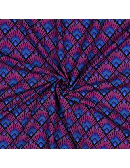 Tissu viscose graphique - Losanges