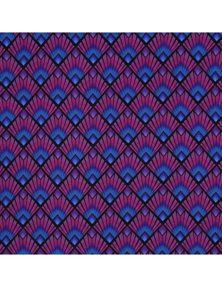 Tissu viscose graphique - Losanges