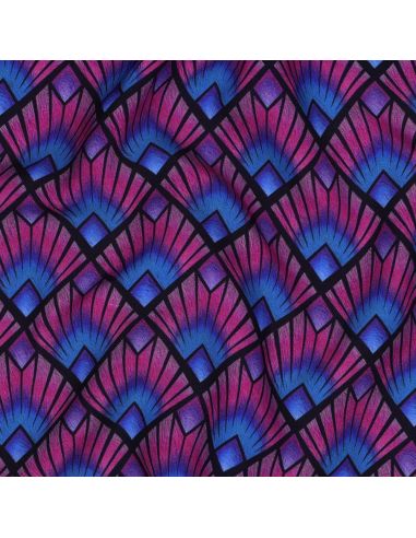 Tissu viscose graphique - Losanges
