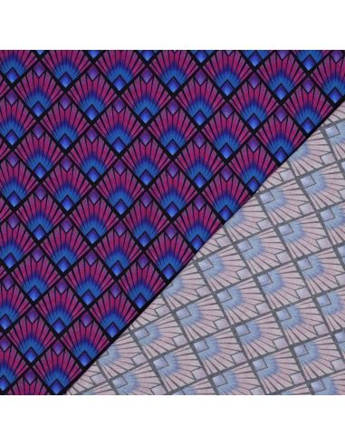 Tissu viscose graphique - Losanges