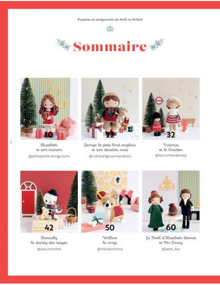 Livre poupées & amigurumis de Noël so British