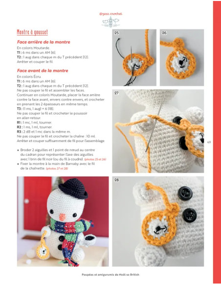 Livre poupées & amigurumis de Noël so British