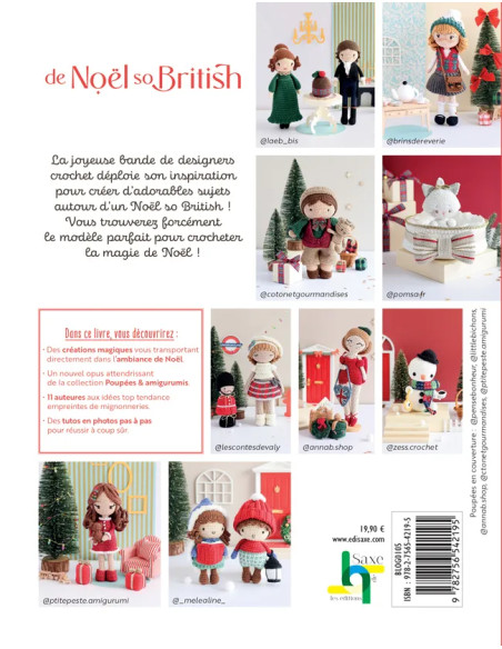 Livre poupées & amigurumis de Noël so British