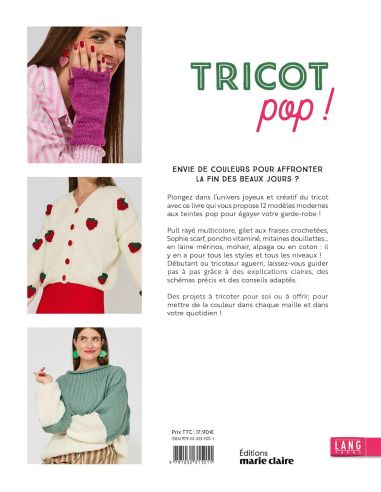 Livre tricot pop - 12 modèles à tricoter