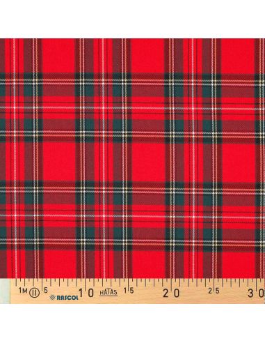 Tissus tartan écossais - Rouge