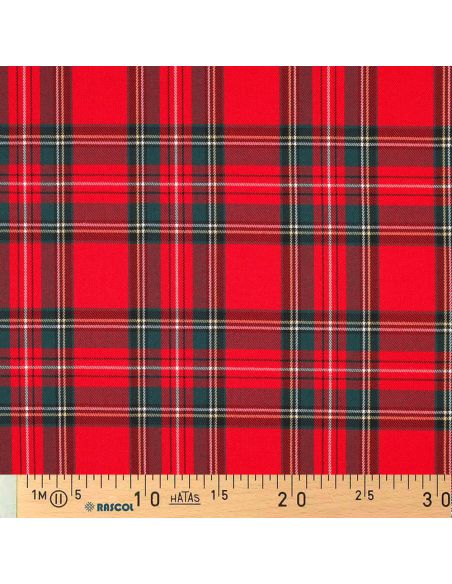 Tissus tartan écossais - Rouge