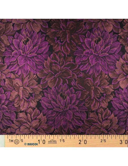 Tissu jacquard- Pivoine